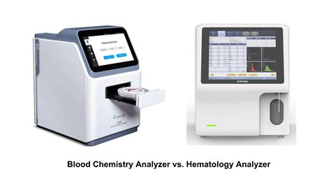 chemistry analyzer vs hematology analyzer|Comparison of five automated hematology analyzers in a.